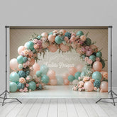 Aperturee - Aperturee Fresh Color Floral Balloon Arch Wedding Backdrop